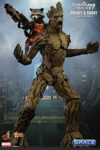 1/6 Scale Rocket & Groot Movie Masterpiece Set MMS254 (Guardians of the Galaxy)